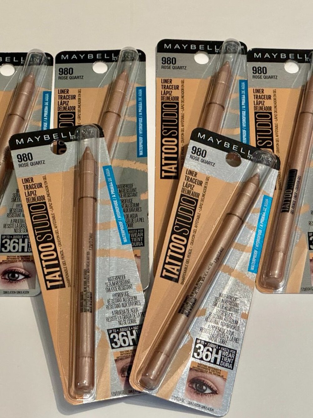 6 Maybelline Tattoo Studio Waterproof Eyeliner 980 Rose Quartz